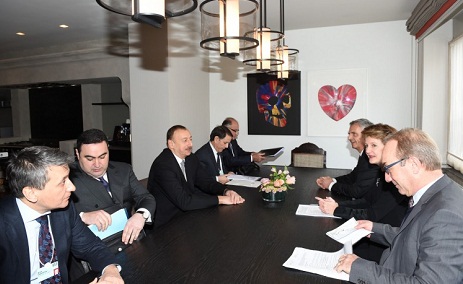 President Ilham Aliyev met President of Switzerland Simonetta Sommaruga - PHOTOS